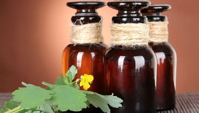 Tincture of celandine to kill foot fungus